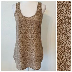 ARMANI EXCHANGE Leopard print sleeveless blouse Size Small Petite